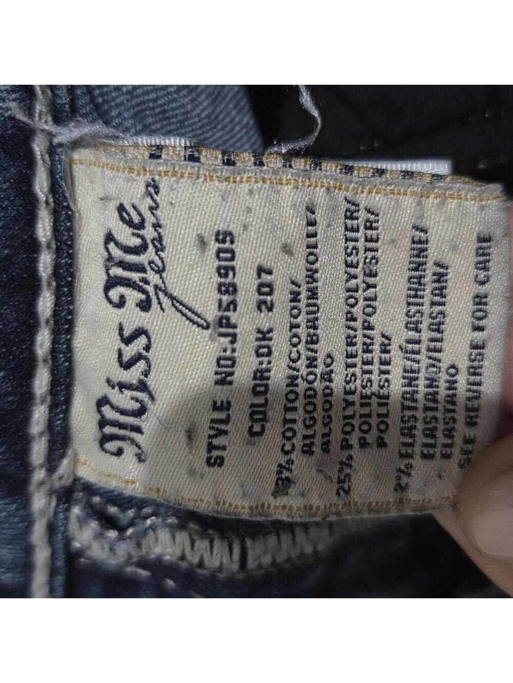 Miss Me Women's Blue and Navy Jeans - Picture 8 of 8